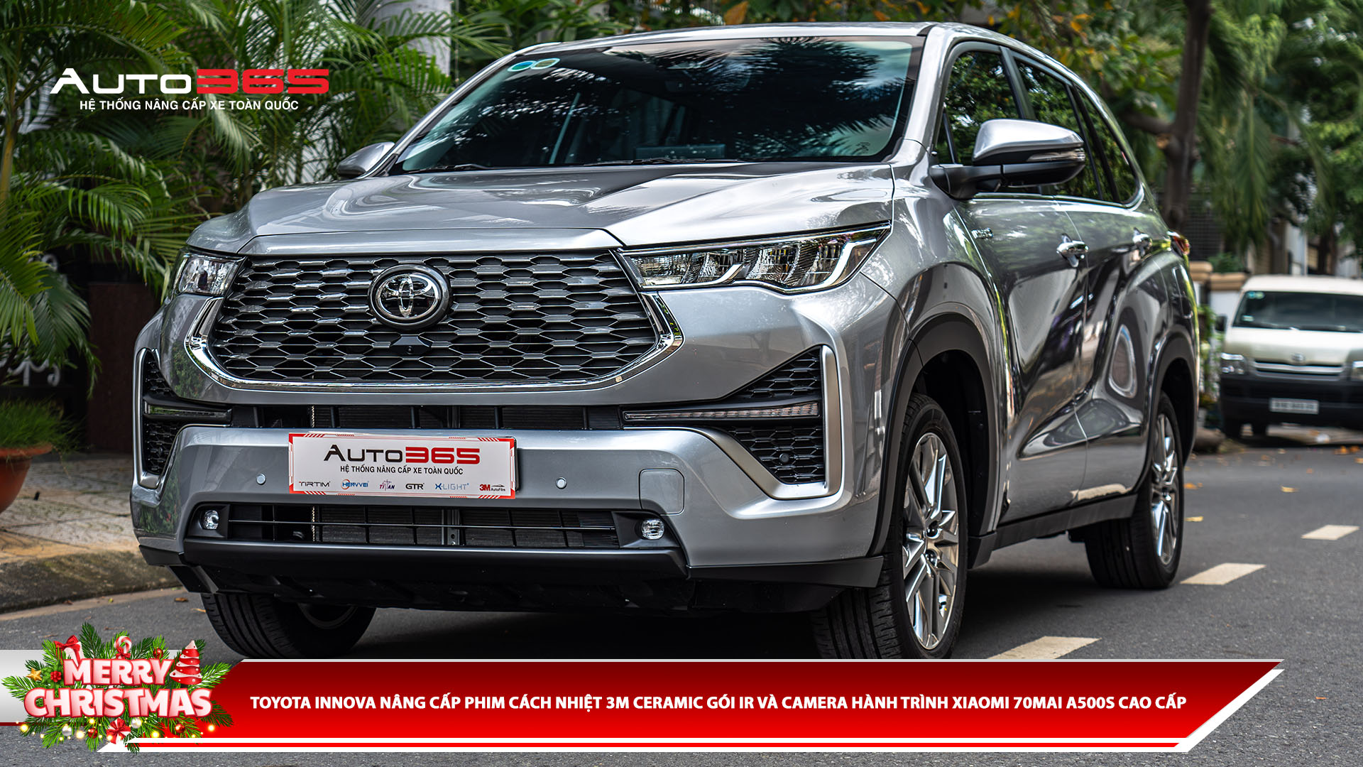 TOYOTA INNOVA DÁN PHIM CÁCH NHIỆT 3M CERAMIC MÃ IR15 VÀ CAMERA HÀNH TRÌNH XIAOMI 70MAI A500S